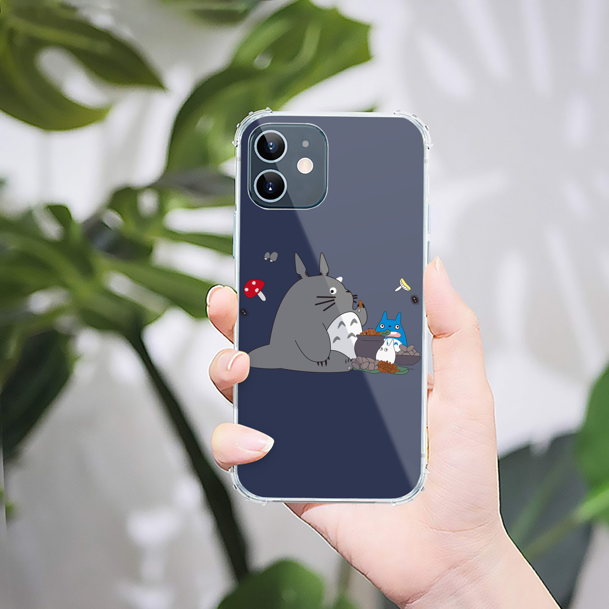 （画像用） となりのトトロ 草壁メイ 草壁サツキ My Neighbor Totoro Satsuki Kusakabe Mei Kusakabe 【iPhone 12シリーズ対応】透明スマホケース（クリアソフトケース）